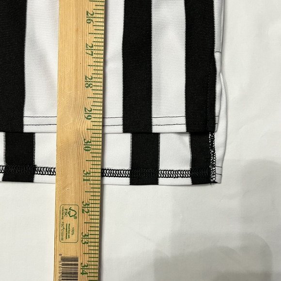 McDavid Referee Shirt w/ Whistle Loop. Men's XL, Mid-Weight Black & White Stripe - Picture 4 of 6